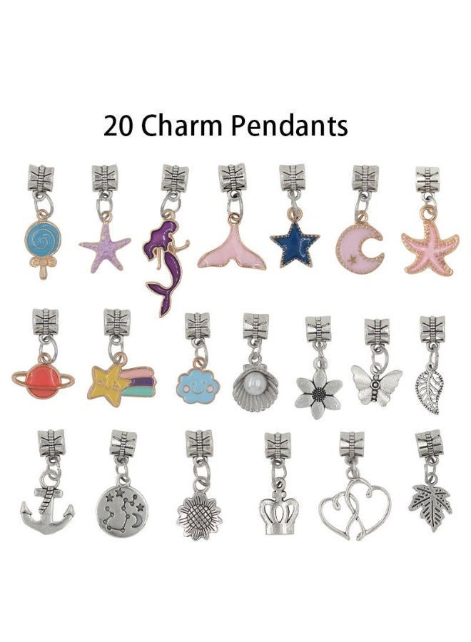 AuliceVerse Ramadan’s Creative  Gift for Girls – Princess Designer DIY Bracelet Kit with 22 Beads & 20 Charms | Safe Jewelry Making from Zinc Alloy & Copper - Image 5